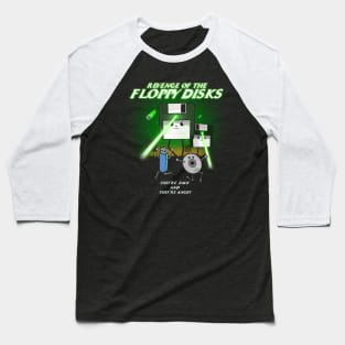 Revenge of the Floppy Disks Retro Baseball T-Shirt